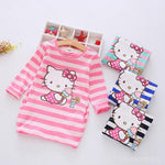 Children Girls Dress  Casual Stripe Pattern Vestidos