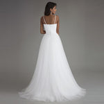 Spaghetti Strap Beach Wedding Dresses