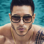 Men Sunglasses Square Male