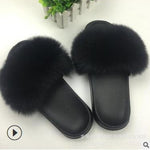 Faux Fur Slippers Women