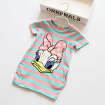 Children Girls Dress  Casual Stripe Pattern Vestidos