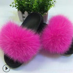 Faux Fur Slippers Women
