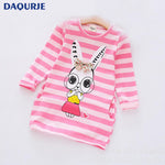 Children Girls Dress  Casual Stripe Pattern Vestidos