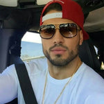 Men Sunglasses Square Male