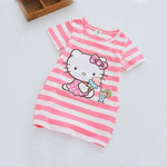 Children Girls Dress  Casual Stripe Pattern Vestidos