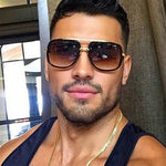 Men Sunglasses Square Male